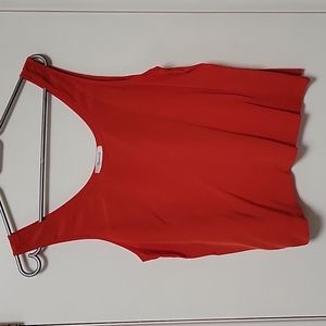 Madewell - Large, silk tank top, red